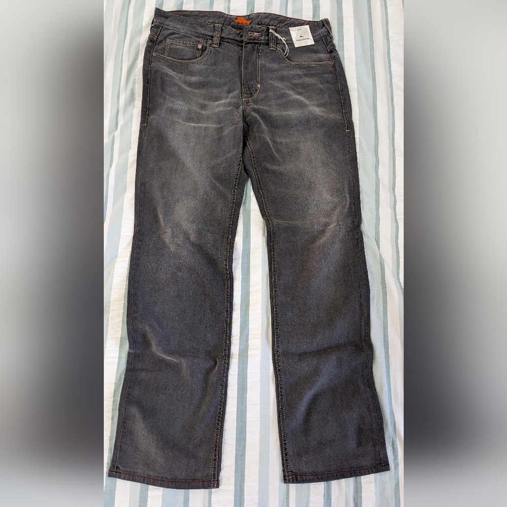 Men's Tommy Bahama Sand Drifter Authentic Fit Jeans Vintage Grey Wash Size 32x32
